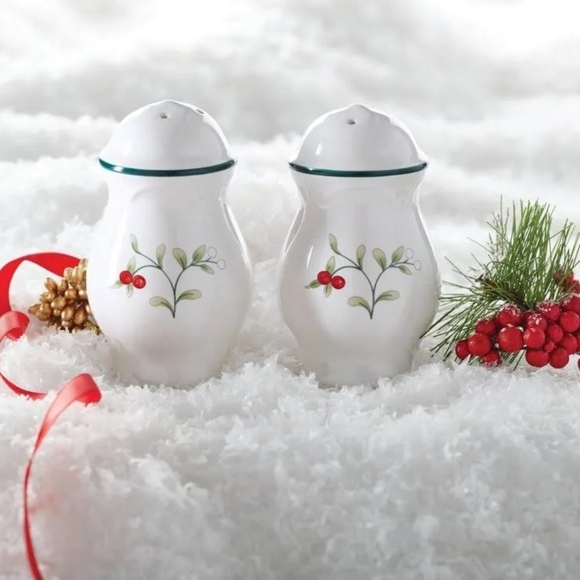 Pfaltzgraff Winterberry Salt & Pepper Set 3 3/4 - Picture 1 of 6